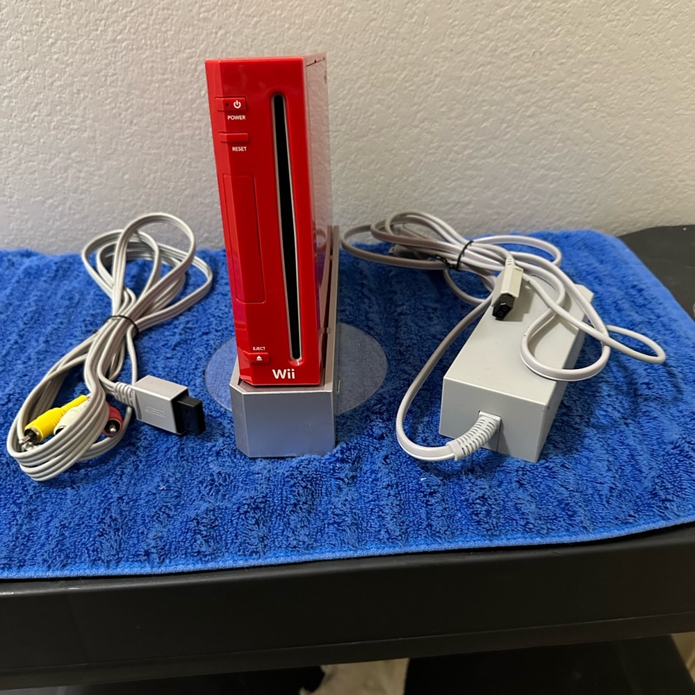 Wii U Red Console Complete Set